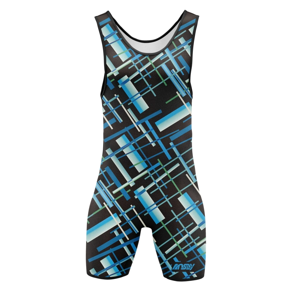 Men's Wrestling Singlet Crotch Area for Powerlifting Gym Fitness Boxing One-Piece Bodysuit Elasticity Fitness Weightlifting Kits
