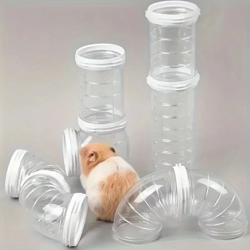 Túnel laberinto de plástico para hámster dorado con baño externo - imagen 2