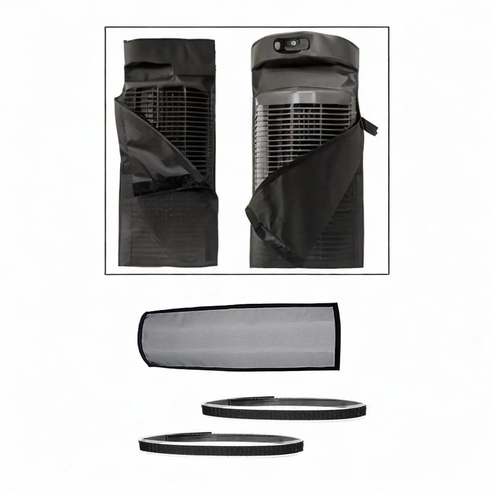 Dust Proof Tower Fan Filter Screen Mesh Universal Replacement Air Intake Cover for Home Office Dormitory Use Black