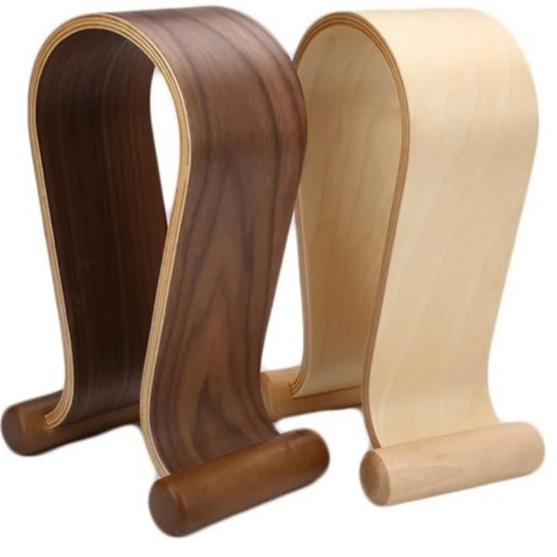 Kopfhörerständer aus Holz, Headset-Ständer, Desktop-Kopfhörer-Displayständer, Gamer-Geschenke, Heim- und Bürodekoration für fast alle Kopfhörer. – Detail 2