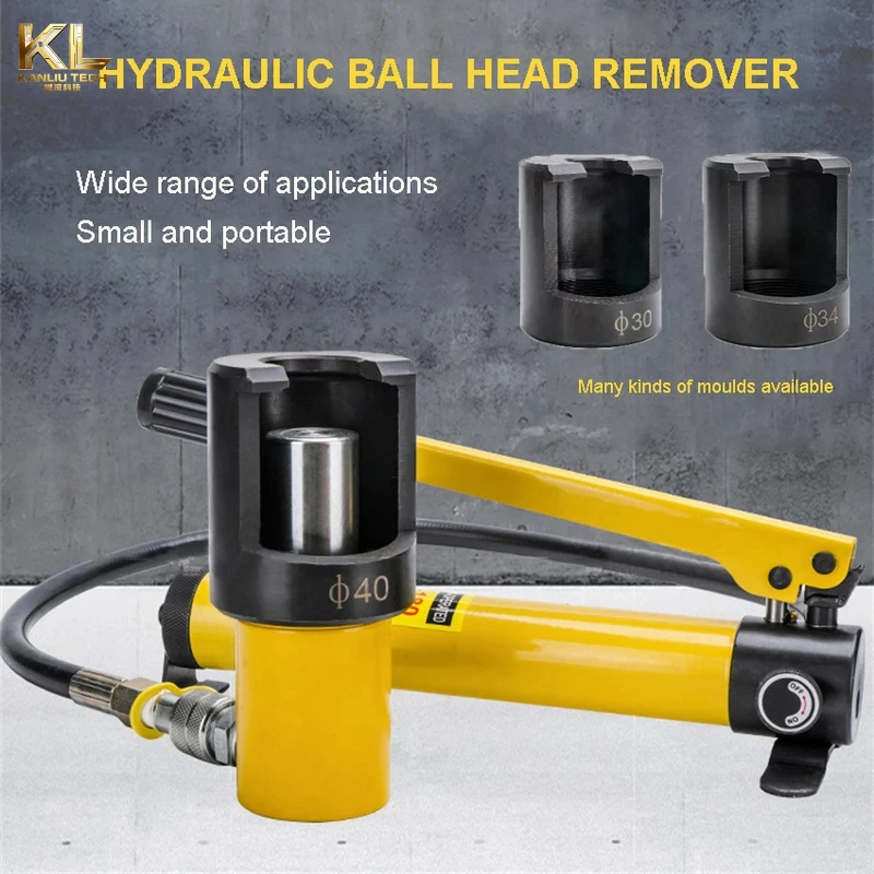 Hydraulic Ball Joint Separator Set with CP-180 Hand Pump, 30/34/40mm Jaws, Heavy Duty Auto Truck Ball Head Puller Remover