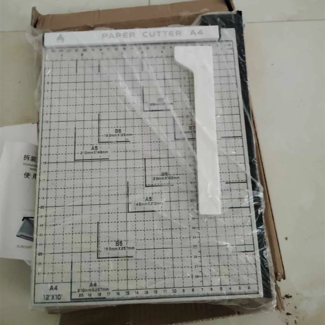 Cortador papel amostra