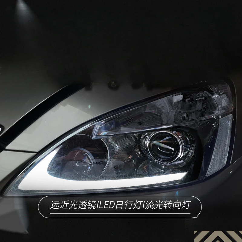 Suitable for Honda 7th Generation 04-07  Accord Headlight Assembly Modified Daytime Running Light Turn Signal LED Dual Lens
