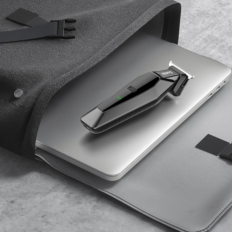 صالون الحلاقة Resuxi 389 يستخدم ماكينة تشذيب الشعر الاحترافية على شكل حرف T مع 5 أمشاط قابلة لإعادة الشحن للرجال