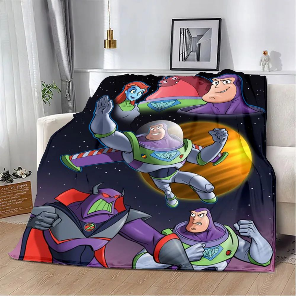 

Cartoon Buzz Lightyear Printed Blanket Picnic Blankets Warm Blanket Soft and Comfortable Blanket Home Travel Birthday Gift