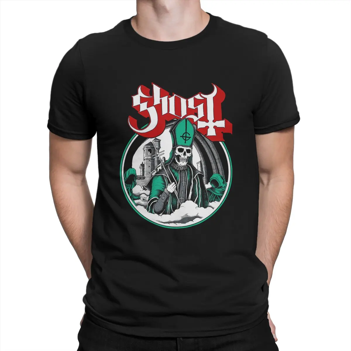 Papa Emeritus Ghost Ghost B C Men T Shirts Ghost BC Fashion Tees Short Sleeve Crew Neck T-Shirts Cotton Party Tops