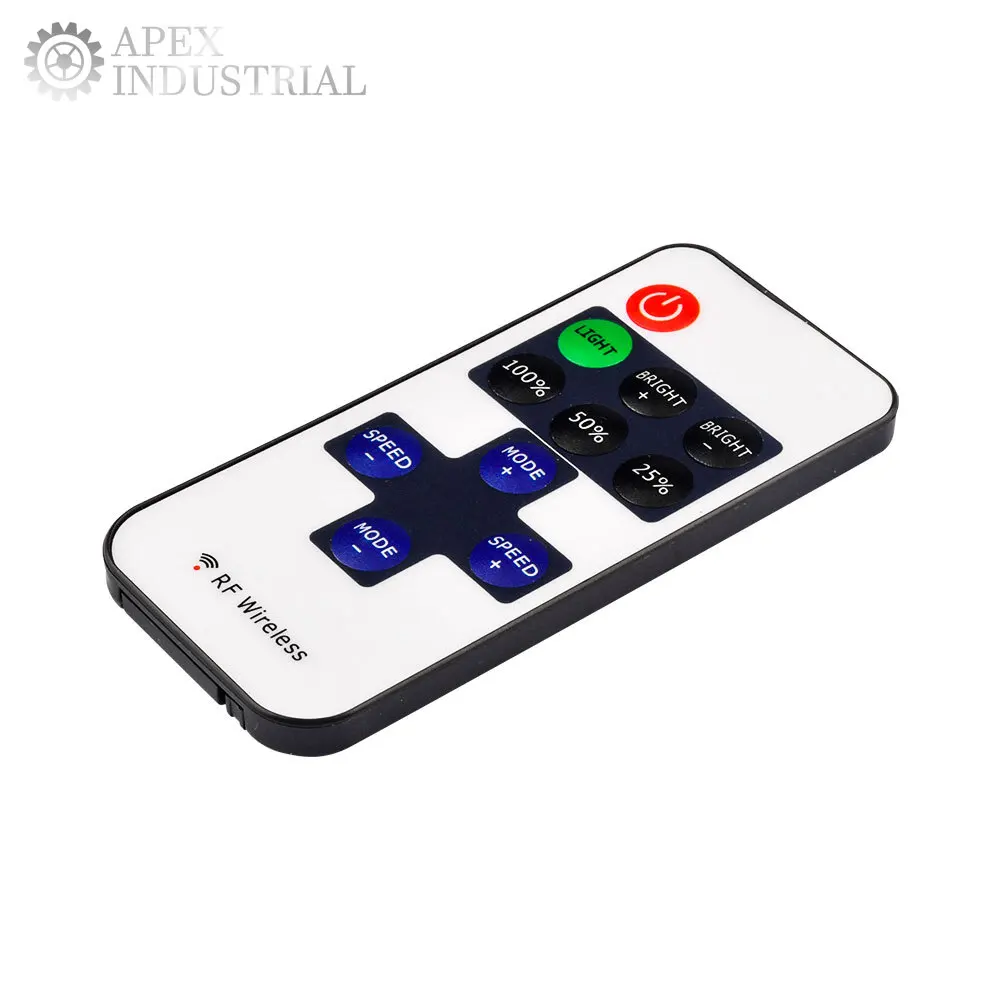 11Keys RF Wireless Led Remote Controller DC5-24V 8 Modes LED Controller RGB Dimmer for LED Light Strip Without Battery