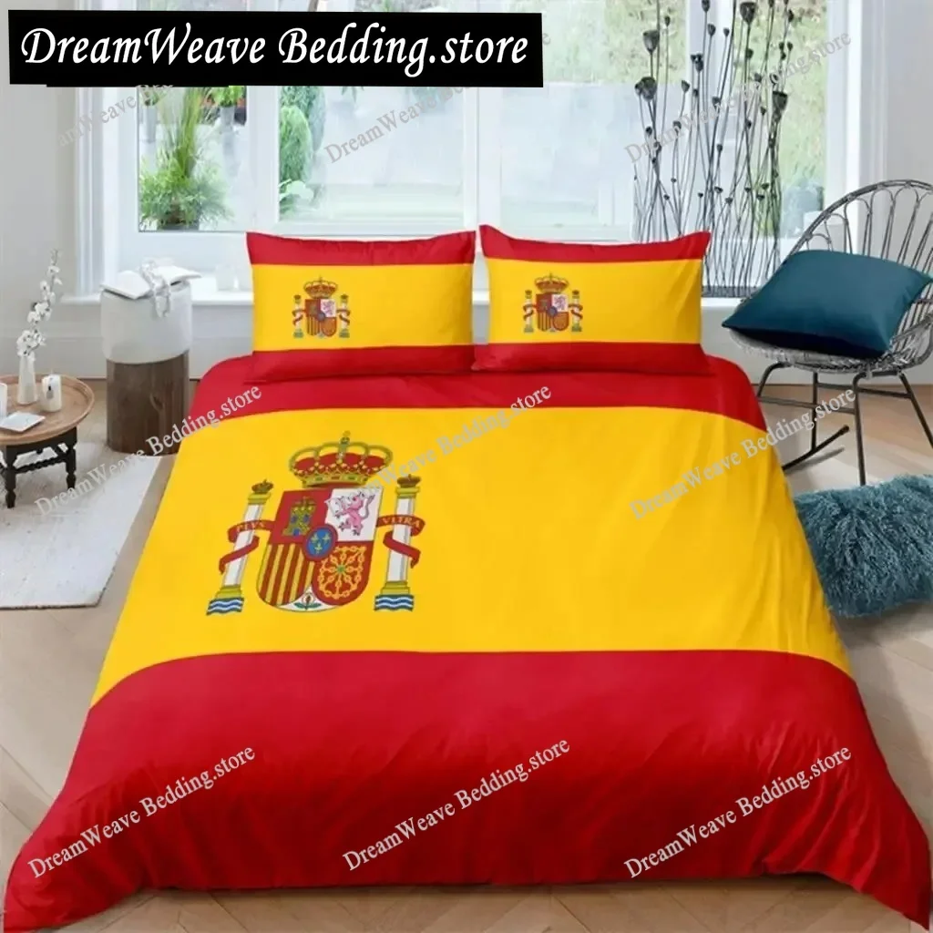 

3D Print National Flag Duvet Cover Set King Size American Flag Bedding Set for Teens Adults Microfiber Single Double Quilt Cover