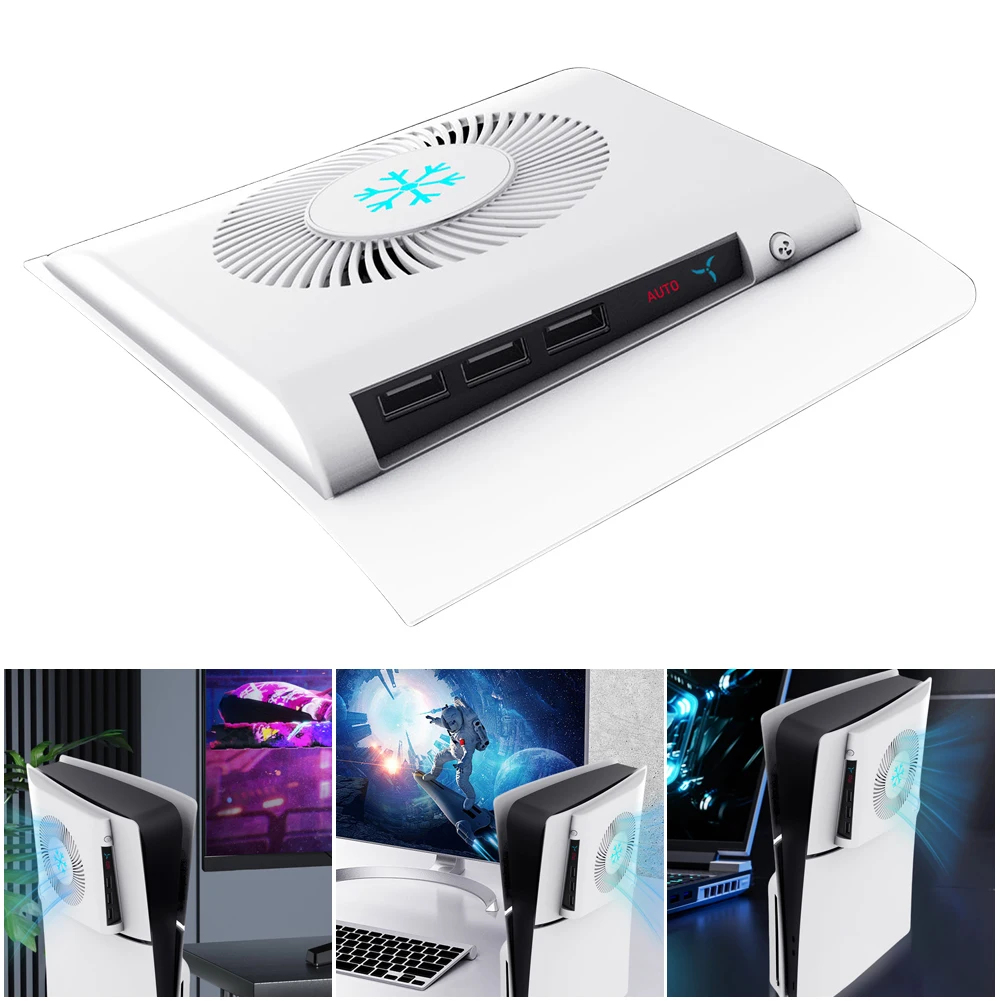

Вентилятор охлаждения для консоли PS5 Slim, боковой вентилятор-кулер, внешний вентилятор для Playstation 5 Slim, аксессуары