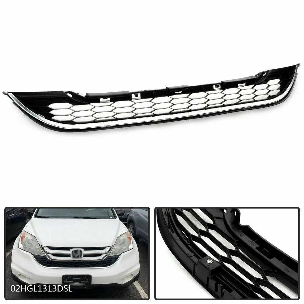 

Fit For 2010 2011 Honda CRV CR-V Front Bumper Lower Grille Honeycomb Chrome New United States