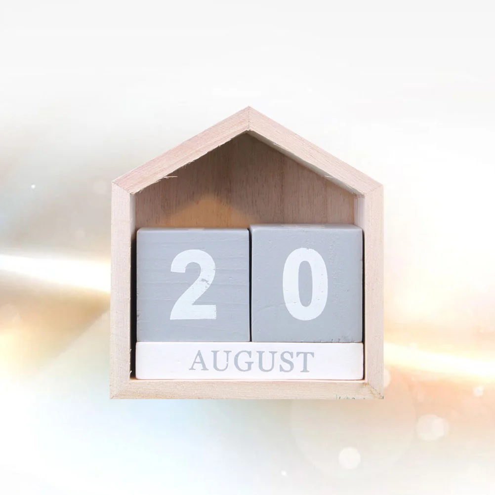 

Настольные календари, ежедневные ретро настольные украшения, винтажные офисные украшения, деревянные