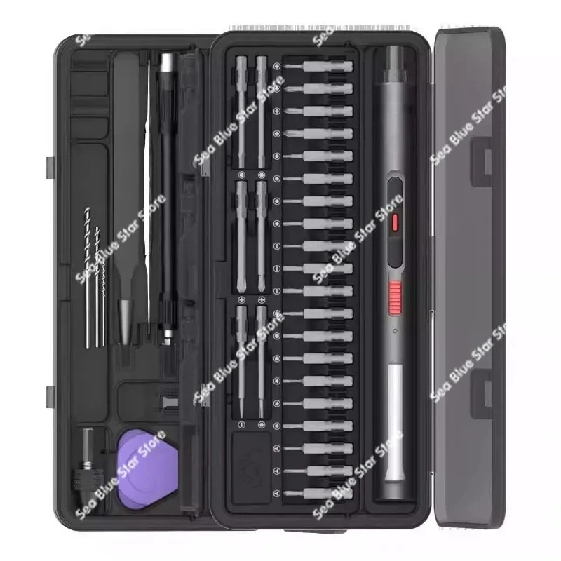 Three-speed torque adjustment, electric screwdriver, mobile phone repair, laptop, glasses removal, watch camera with drill bit