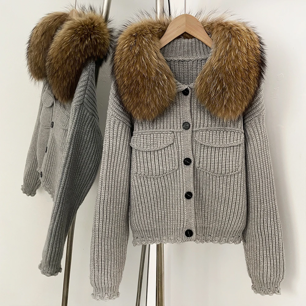 Dames winterbontjas met lange mouwen Tops voor dames Echt bontjas Dames 2025, damesjas met natuurlijke knuffels Vrouwelijke kleding