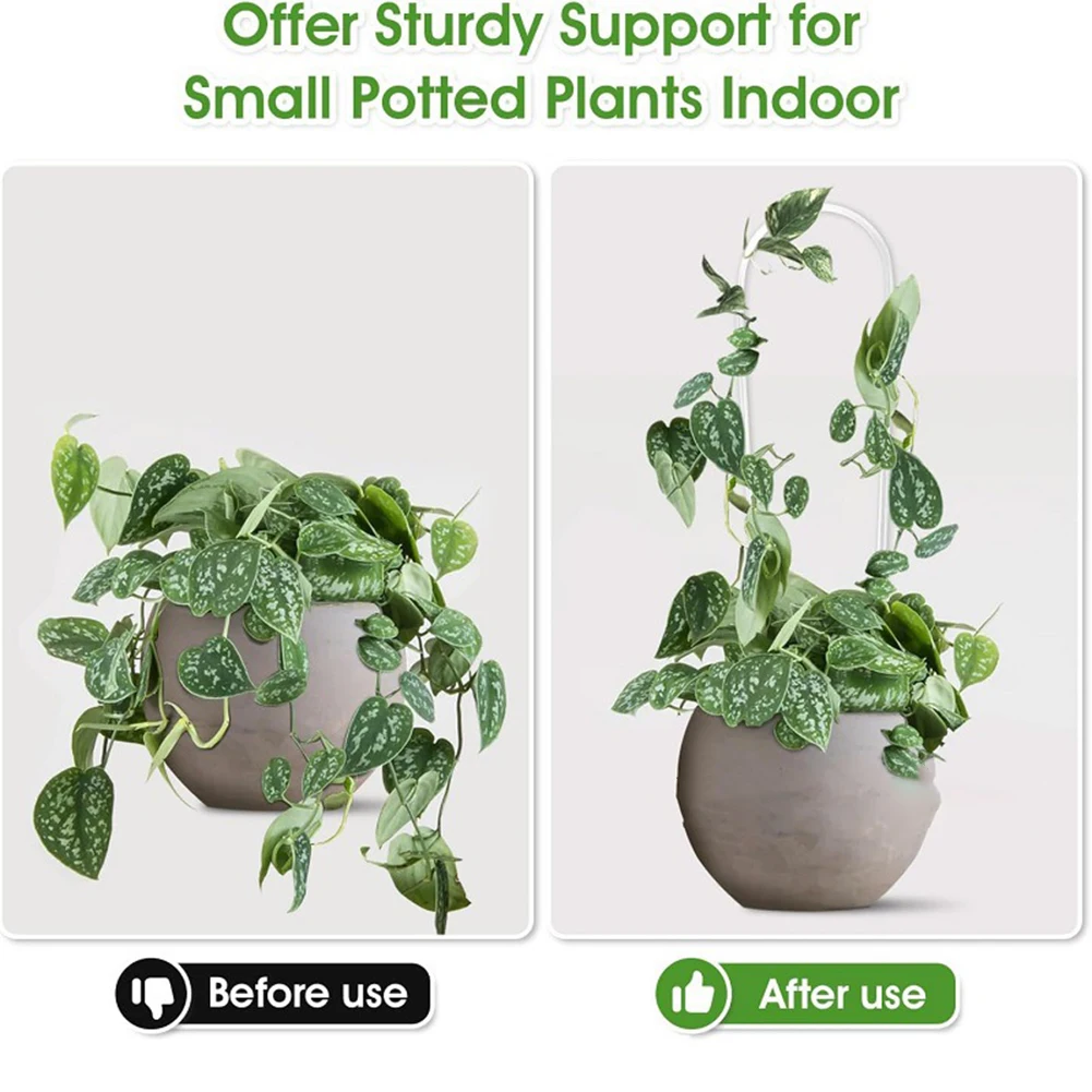 Clear Plant Support  U-Shaped Trellis Climbing Plant Support 35cm Climbing Plants Climbing Plants Support