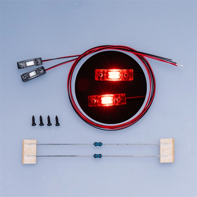 Luz de advertência centro grade ponto luz perfil luz Cbd-05 para tamiya scania 1/14 reboque lama cabeça caminhão largura luz peças diy