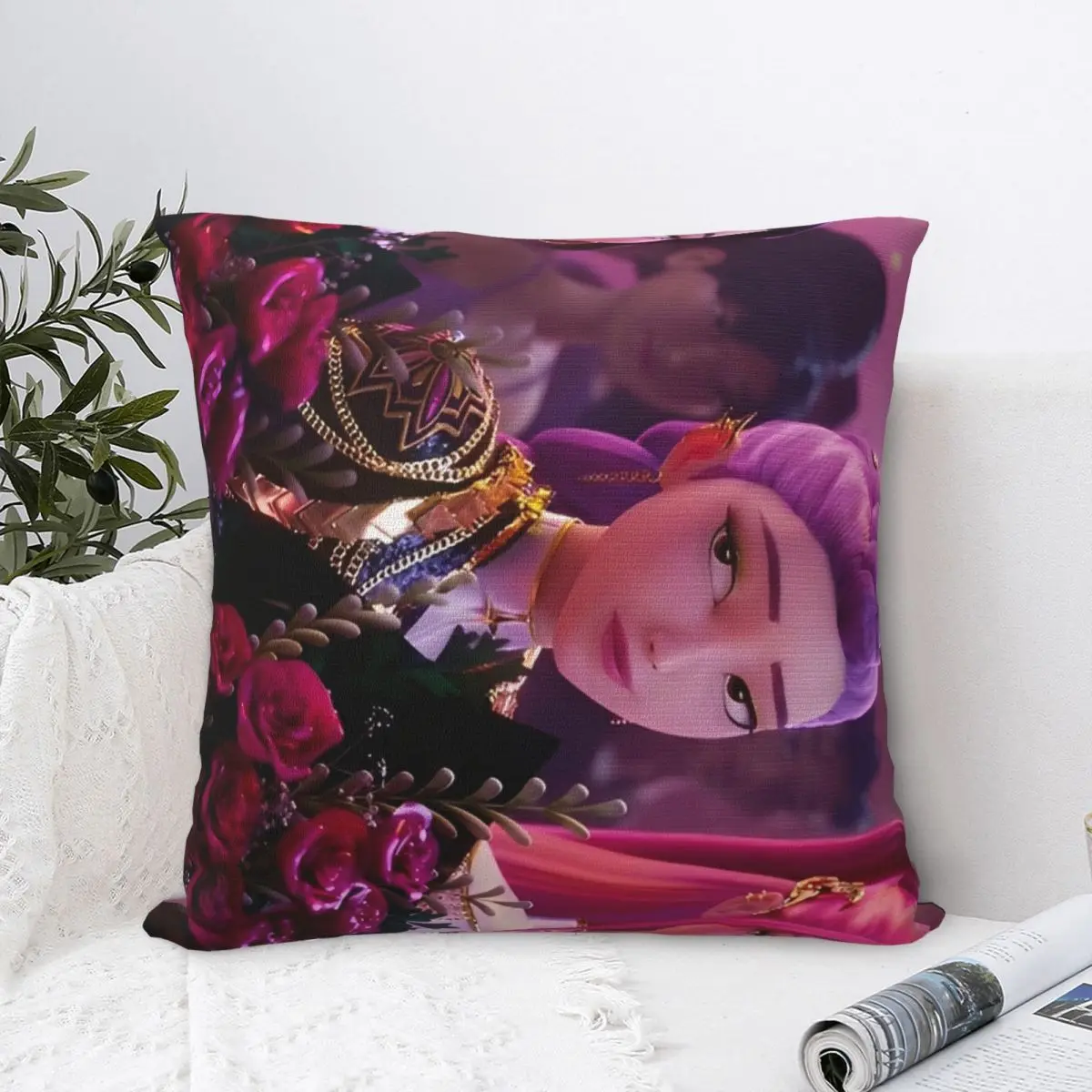 Kpop شيطان الصيادين Huntrix Saja بنين كيس وسادة الجدة وسادة غطاء غطاء وسادة ناعمة سادات ل أريكة ديكور المنزل #1