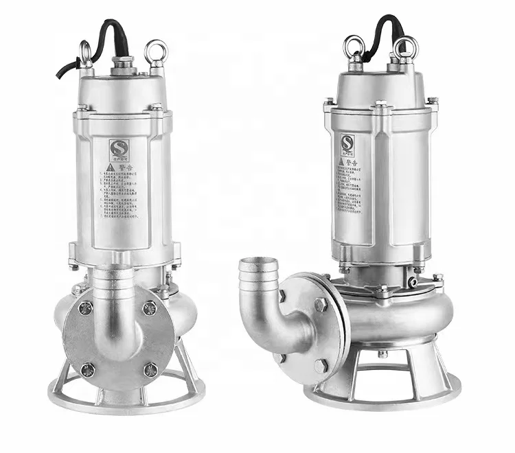 Pompa sommergibile personalizzabile in acciaio inossidabile Pompa da taglio per acque reflue Pompe chimiche centrifughe in metallo da 1,5 kW Personalizzabili