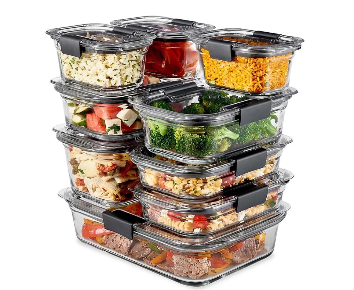 Rubbermaid Brilliance Food Storage Container Set of 36