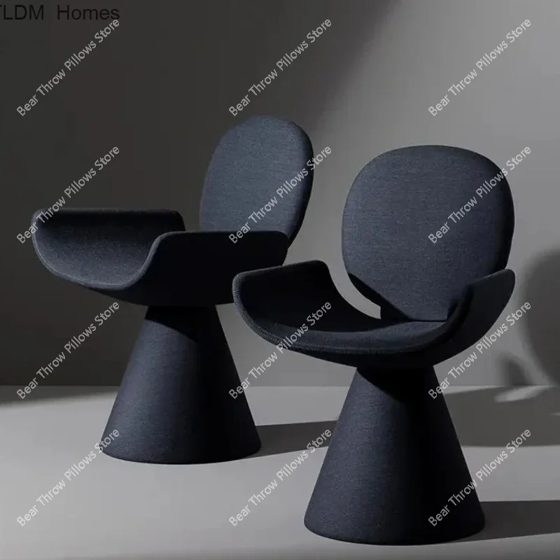 

Unique Designer Dining Chair Black Modern Living Room Comfortable Armrest Chairs Dormitorio Luxury Furniture