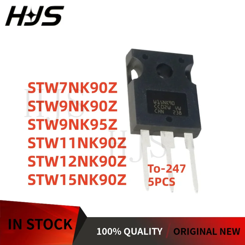 5PCS NEW STW7NK90Z STW15NK90Z STW12NK90Z STW9NK90Z STW9NK95Z STW11NK90Z STW7NK90Z TO-247 W15NK90Z W12NK90Z W9NK90Z W9NK95Z