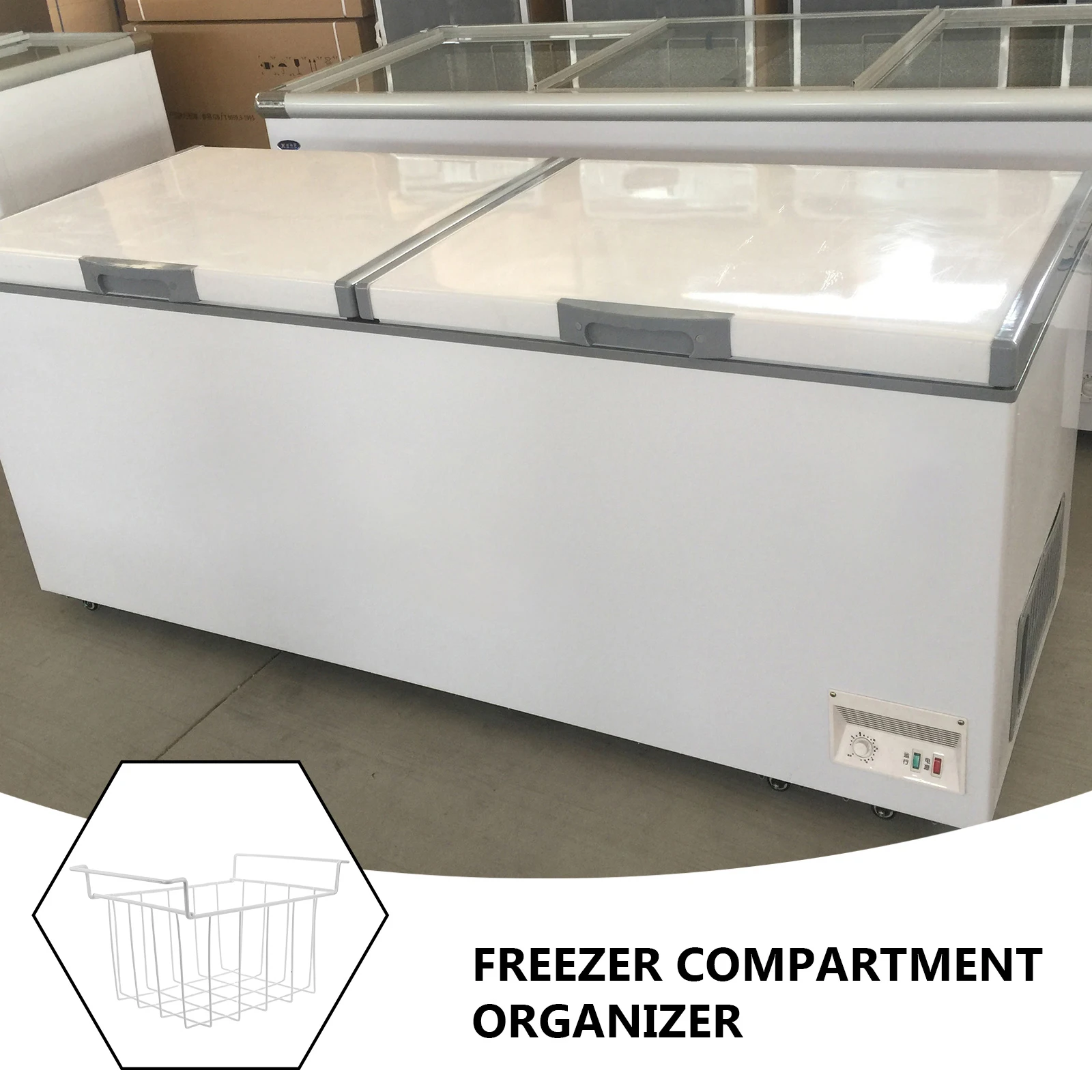 

Deep Freezer Storage Rack Hanging Basket Metal Wire Freezer Basket Storage Fit for All Freezer Brands Storage Kitchen Organizer