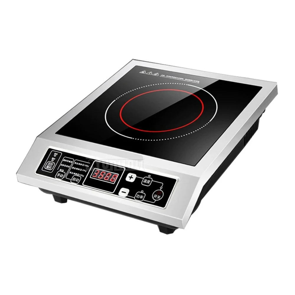 Kitchen Induction Cooker Stainless Steel Flat High Flame Stove Cooking Appliance Kuchenka Elektryczna Indukcyjna