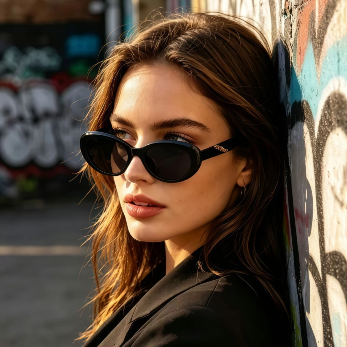 1 Stück europäische Cat-Eye-Sonnenbrille für Herren und Damen, modische Sonnenbrille für den Sommer, Sonnenschutz, UV-Schutz, leichtes Glas