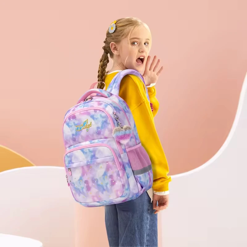 AOK Hot Sale Kid Girls School Backpack Fashion Love Cartoon Waterproof Primary School Students Bag Mochilas