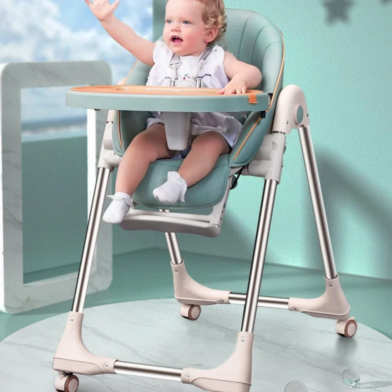 Baby Dining Chairs Multi Functional Adjustable Children's Dining Table Folding Chair Portable High Chair for Baby Feeding Chairs