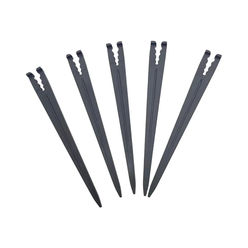 Plastic For Garden Support Stakes for Drip Irrigation Tubing 100 Pack Designed for Consistent Ground Penetration and Hold