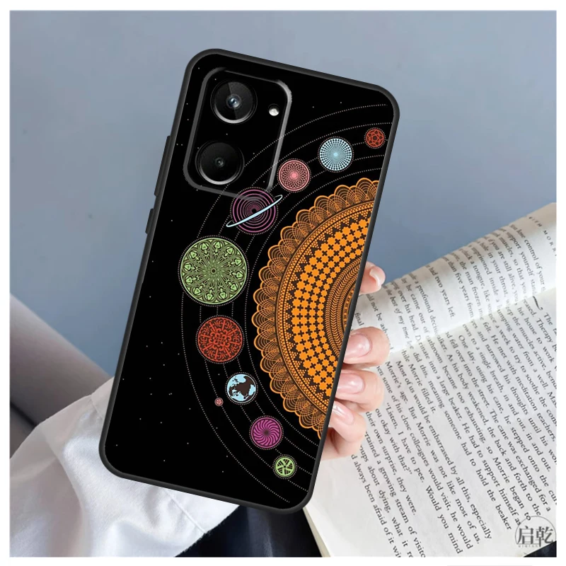 Space Solar System Planets Universe Case For Realme C51 C55 C53 C35 C33 C30 C67 C21Y C25s C15 9 10 11 12 Pro Plus GT Neo 5 Cover