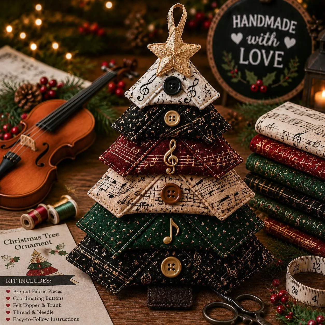 Layered Fabric Tree Kit 3