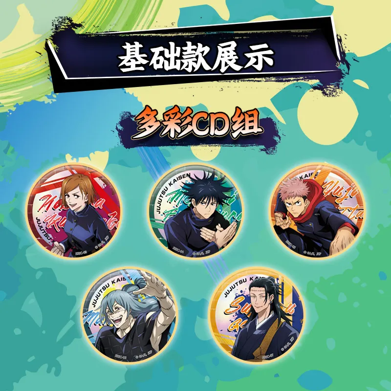 Kayou Jujutsu Kaisen Card Badge Advanced Chapter Gojo Satoru Fushiguro Megumi Itadori Yuji Warlock Anime Manga Collection Toys
