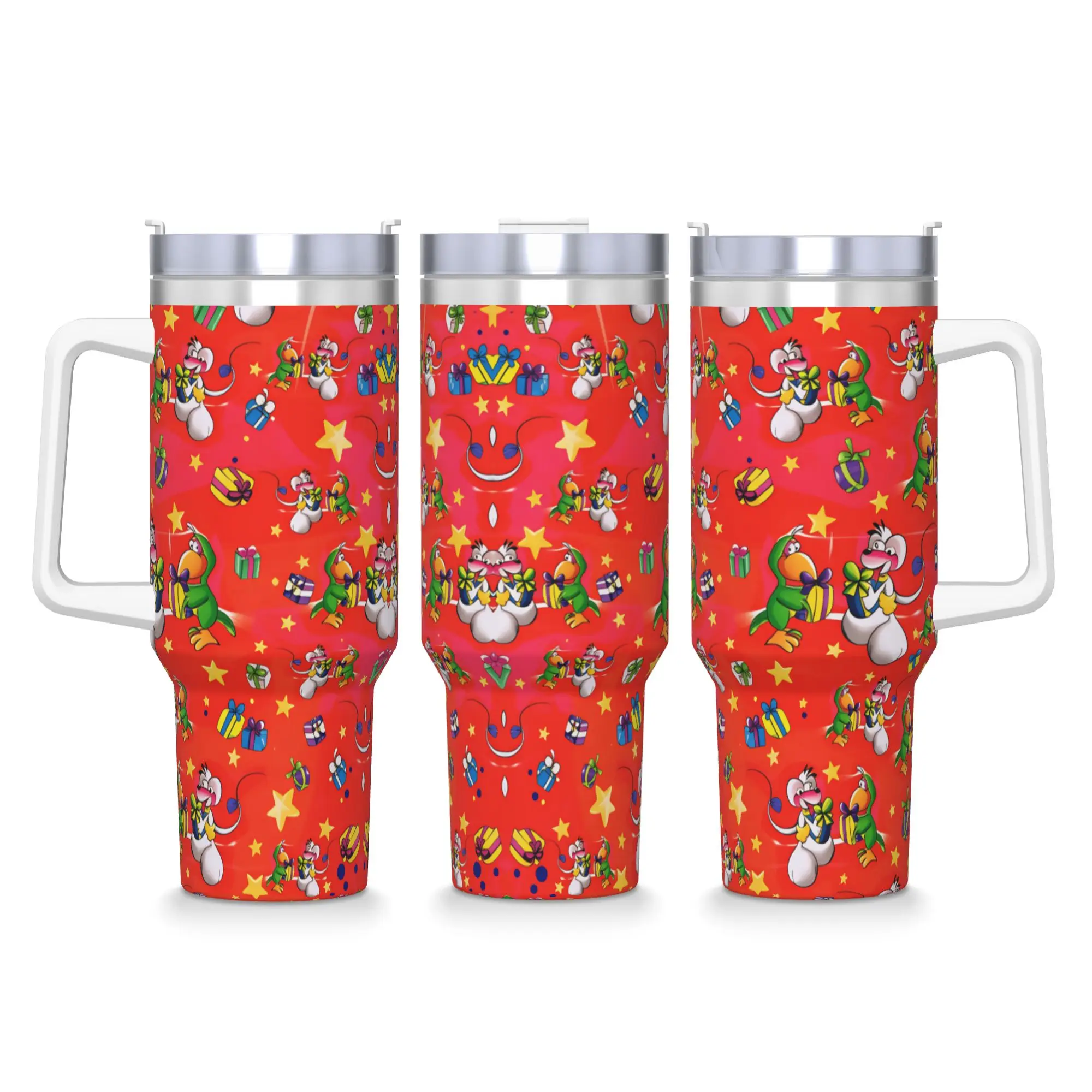 Stainless Steel Tumbler Comic Cartoons Diddl Coffee Mug  Leakproof Cold Drink Car Mugs Driving Custom DIY Water Bottle