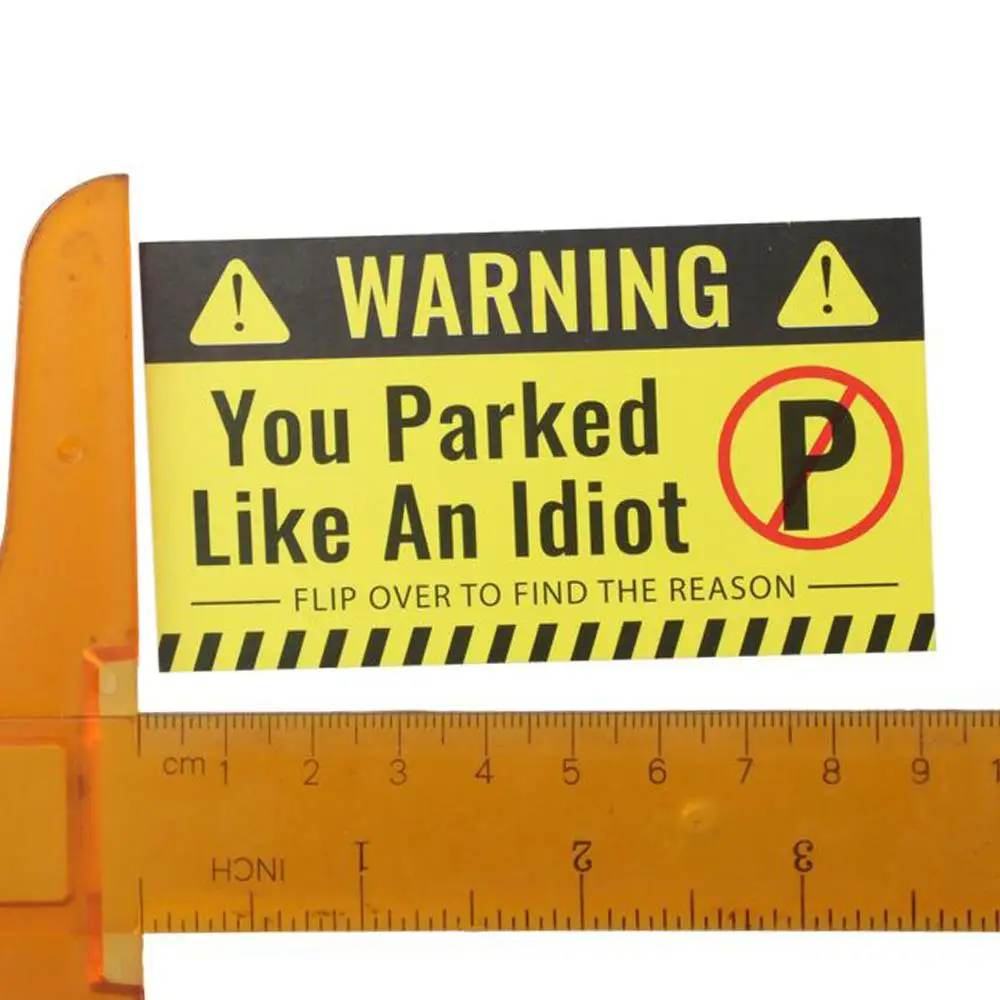 100 Pieces Bad Parking Cards,Bad Parking Stickers Funny Parking Violation Cards with Multi Violation Reasons