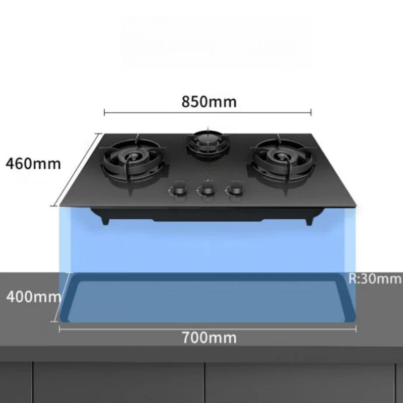 

5.2KW Triple Burner Cooktop for Natural Gas Embedded with Strong Fire Stove Household Gas Stove Pipeline Natural Gas