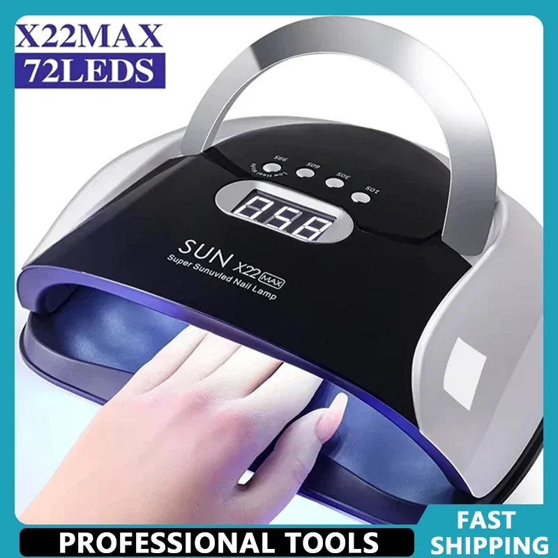 

72 LED Nail Art Lamp LED UV Nail Dryer Nail Art Machine For Curing Gel Polish Nail Light With Automatic Sensor