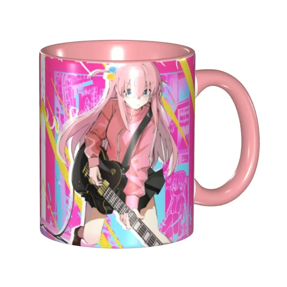 

Personalized DIY B-Bocchis The R-Rocks Ceramic Mugs Vintage Printed Music Band Anime Coffee Cups Creative Present
