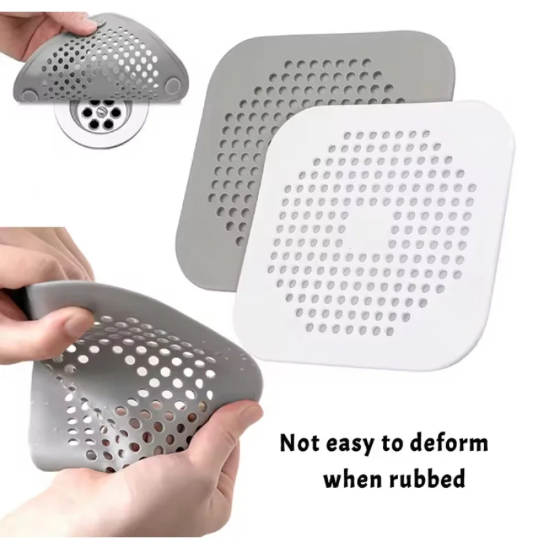 

Silicone With Suction Cup Floor Drain Sticker Bathroom Sewer Hair Filter Drain Cover Home Floor Drain Mat Bathroom Accessories