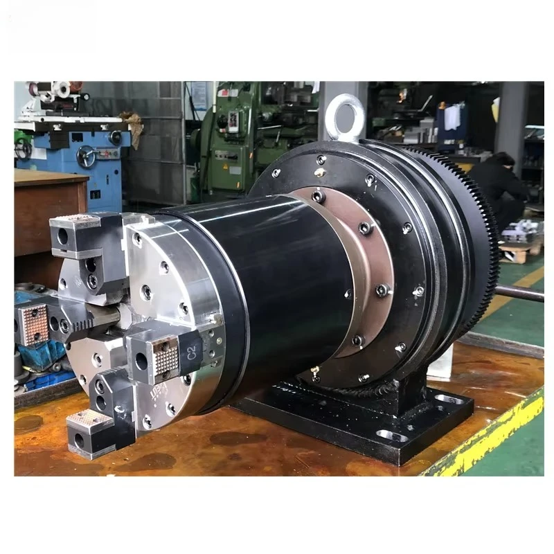 Lever Type Medium Solid Pneumatic 4 Jaw Chuck For Laser Pipe Cutting Machine