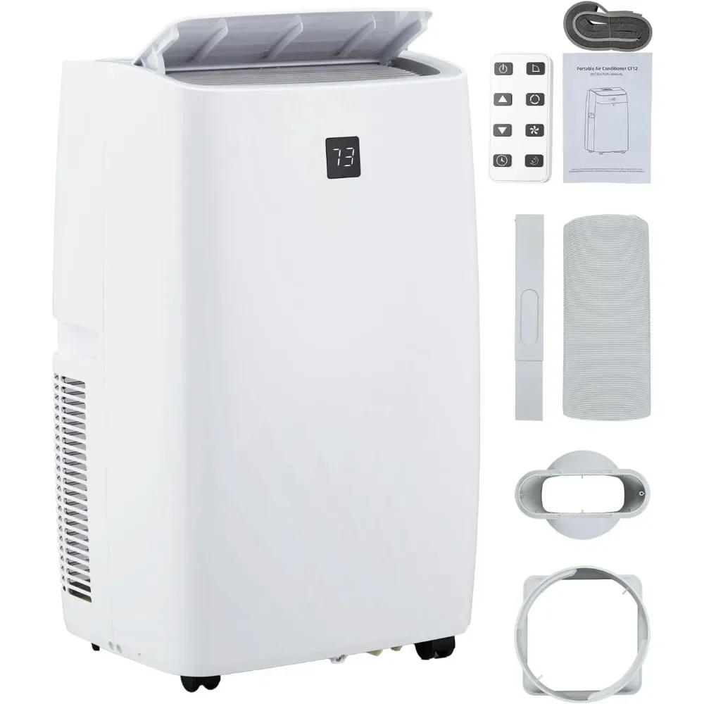 Air Conditioner Unit, Air Conditioner with Remote Control, Cool, Fan and Dry Function, Sleep Mode/24Hrs Timer