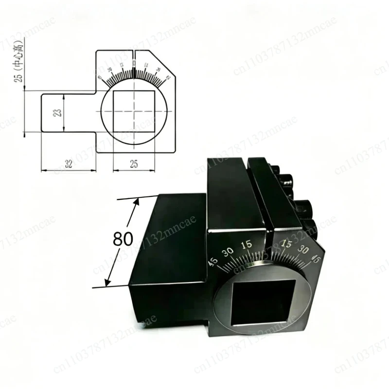 Seismic Behavior Fully adjustable opening angle worm tools holder CNC lathe