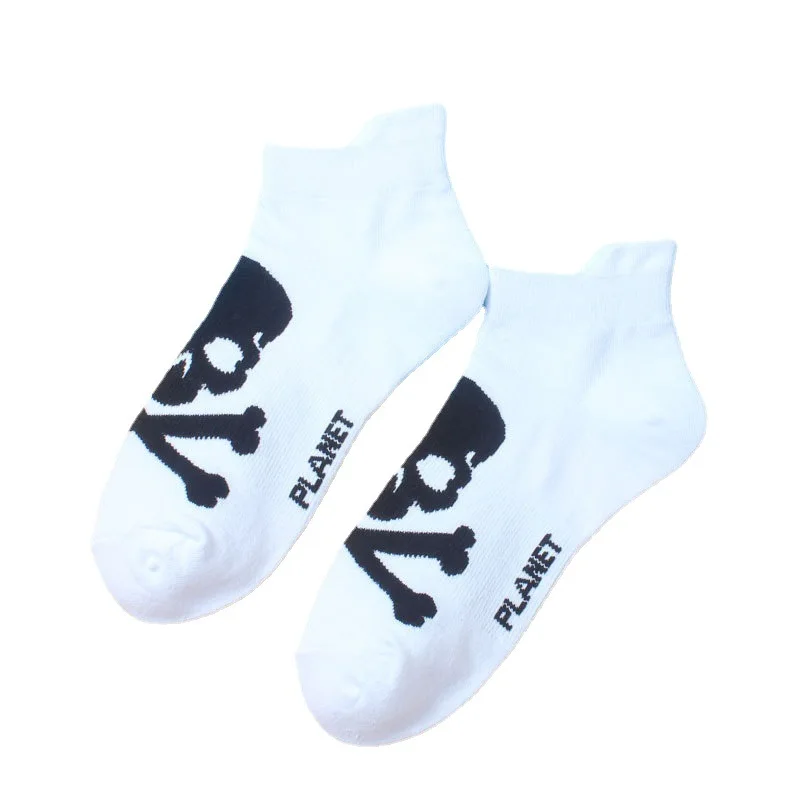 Men Socks Cotton Male Sports Short Ankle Low Tube Socks Spring Summer Autumn White Black Hip Hop Streetwear Gift Calcetines Soks