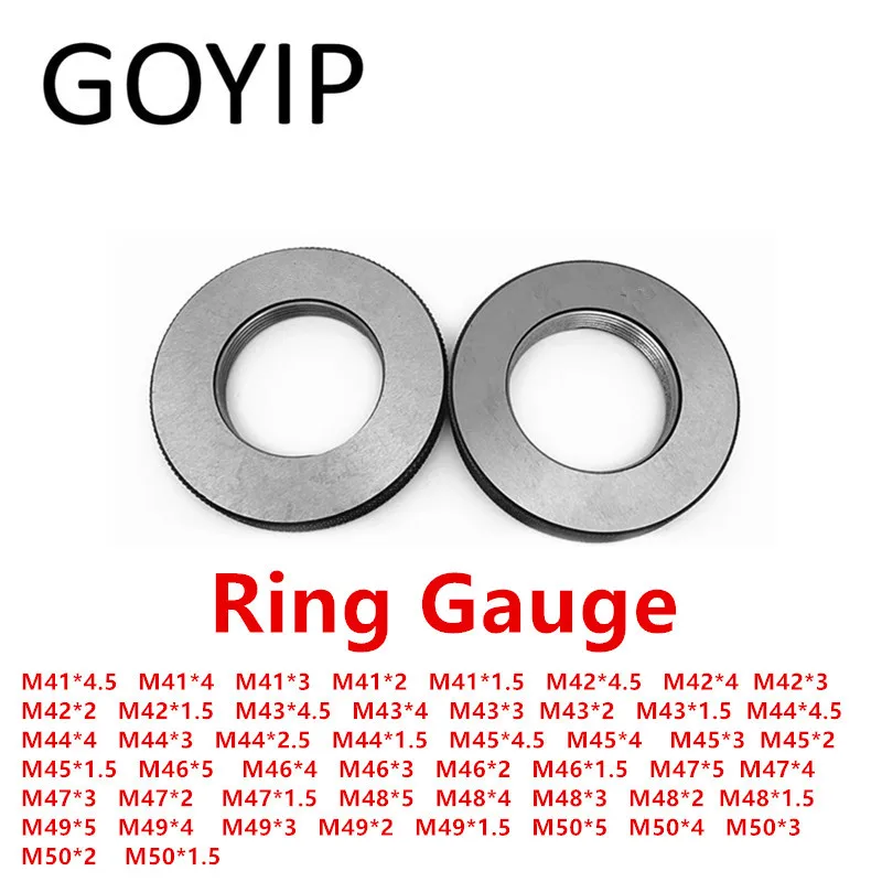 

M41 M42 M43 M44 M45 M46 M47 M48 M49 M50 6G Metric Thread Ring Gauge Go And No-Go Gage Support Customized