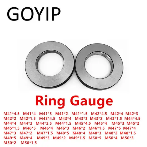 Medidor métrico do anel da linha, vai e apoio não-vai do calibre personalizado, M41, M42, M43, M44, M45, M46, M47, M48, M49, M50, 6G