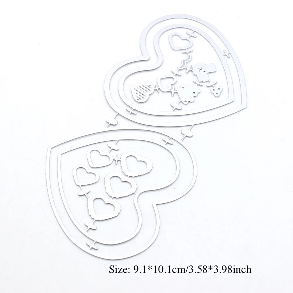 KSCRAFT Box of Chocolates Metal Cutting Dies Stencils for DIY Scrapbooking Decorative Embossing DIY Paper Cards