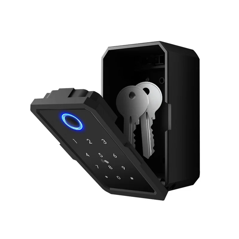 

Electronic Safe Key Box Tuya Smart Life Control Bluetooth 4.1 Gateway Waterproof Outdoor Security Fingerprint Safe stash