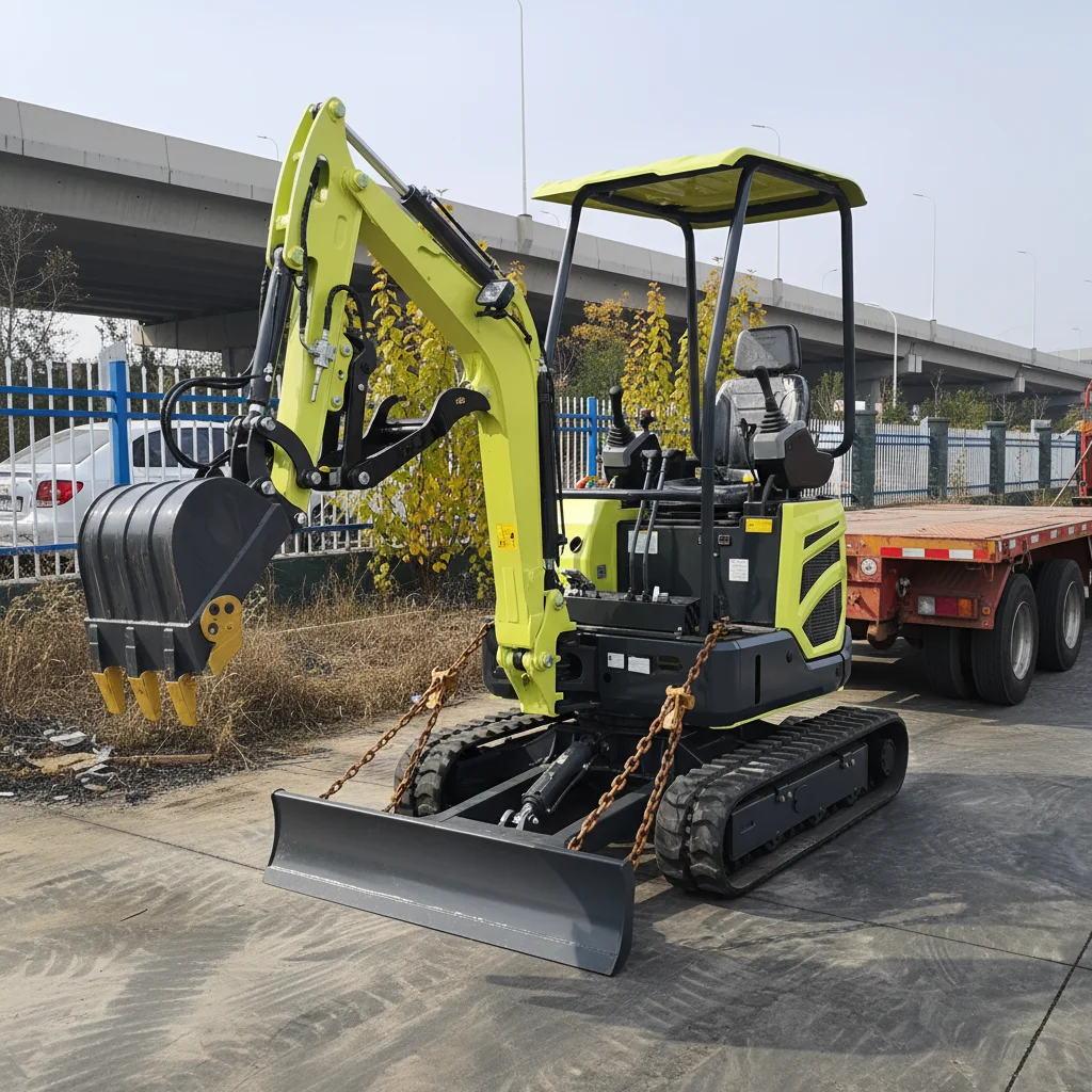 

Small 1 Ton Hydraulic Mini Crawler Excavator Kubota Digger Landscaping