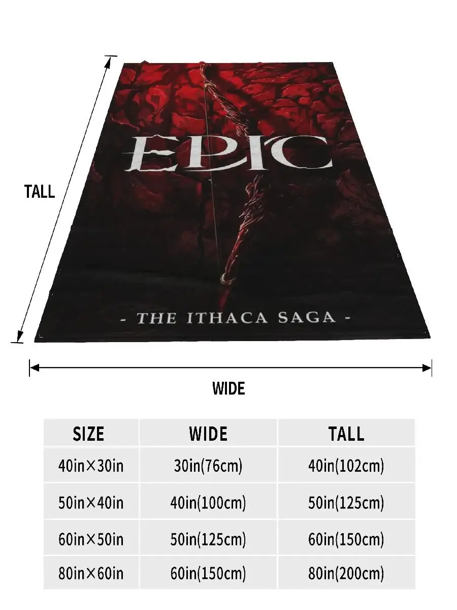 ملحمة الموسيقية The Ithaca ساغا الصوف رمي بطانية للأريكة السرير مكتب المحمولة أريكة لحاف مريح #2