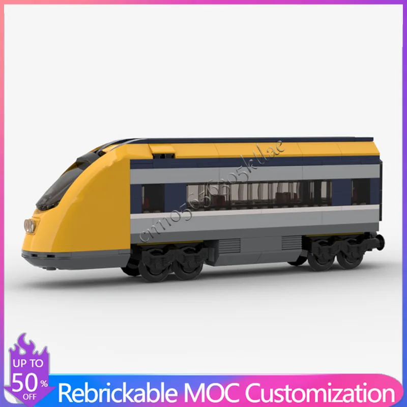 182 Parts City 60197 Passenger End Module Brick Accessory Technology Building Blocks Creative Children Toy Birthday Display Gift